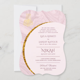 Nikah Wedding Invites   Islamischer Walimah Modern Einladung