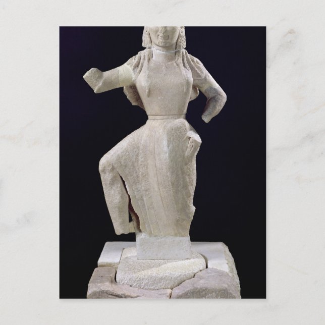 Nike, aus Delos, c.550 v. Chr. Postkarte (Vorderseite)