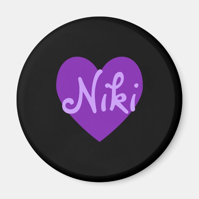 Niki in Lila Magnet (Vorne)