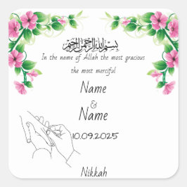 Nikkah bevorzugt Aufkleber