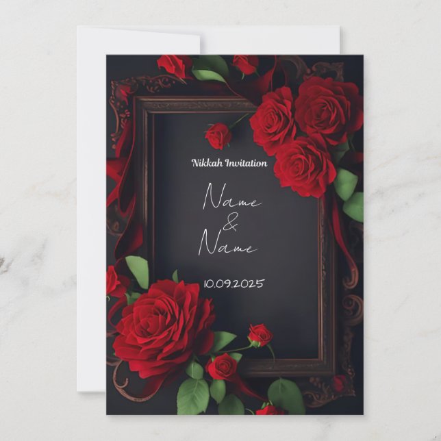 Nikkah-Einladung Einladung (Vorderseite)