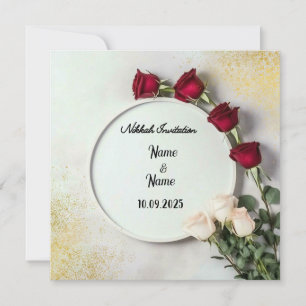 Nikkah-Hochzeit Einladung