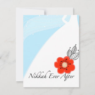 Nikkah je nach Hochzeit Einladungskarte