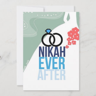 Nikkah nach Hochzeitkarte Ankündigung