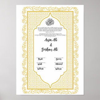 NIKKAH TEMPLATE POSTER