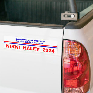 Nikki Haley 2024 Manchmal der Trauzeuge für die Autoaufkleber