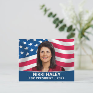Nikki Haley - Foto der Kampagne unter amerikanisch Postkarte