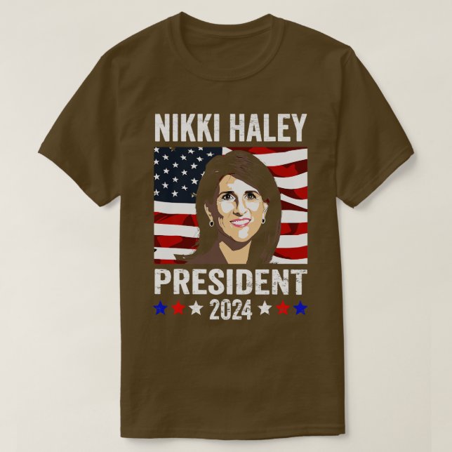 Nikki Haley für Nikki Haley Kampagne 2024 T-Shirt (Design vorne)