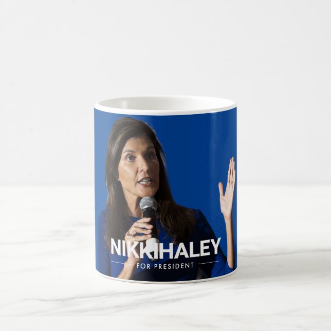 Nikki Haley für Präsident 2024 Kaffeetasse (Mittel)