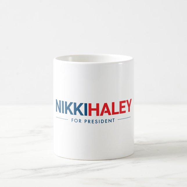 Nikki Haley für Präsident 2024 Kaffeetasse (Mittel)