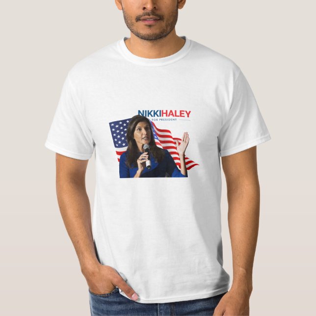 Nikki Haley für Präsident 2024 T-Shirt (Vorderseite)