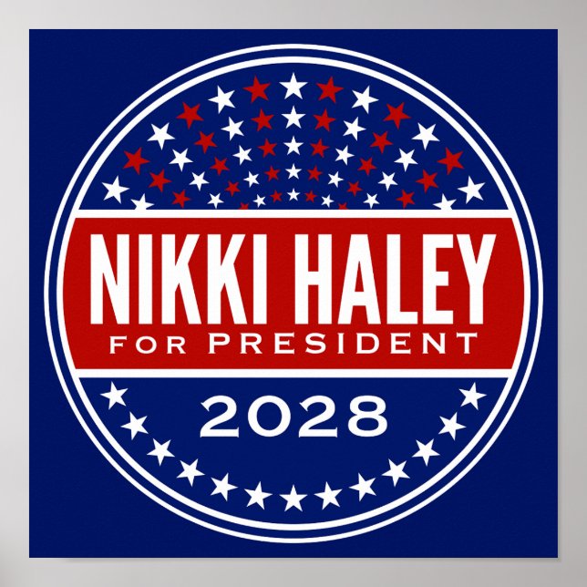 Nikki Haley für Präsident 2028 Poster (Vorne)