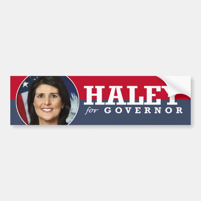 NIKKI HALEY KAMPAGNE AUTOAUFKLEBER (Vorne)