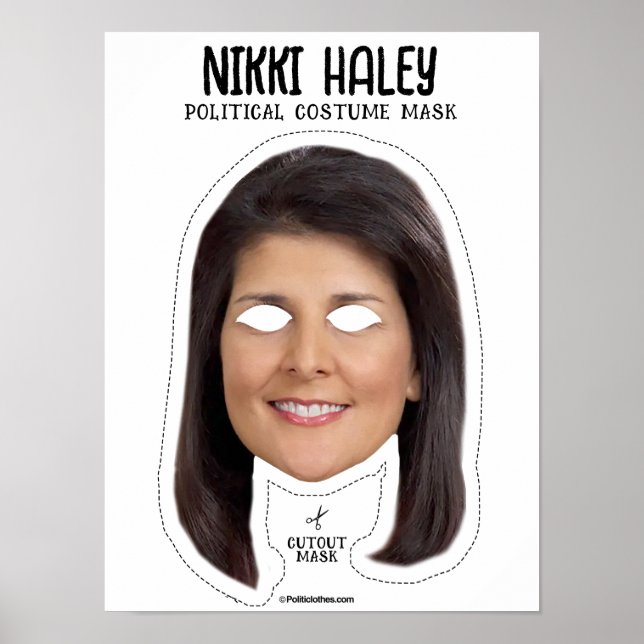 Nikki Haley Kostümmaske Poster (Vorne)