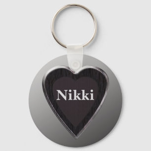 Nikki Heart Keychain von 369MyName Schlüsselanhänger