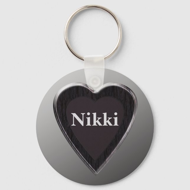 Nikki Heart Keychain von 369MyName Schlüsselanhänger (Vorderseite)