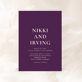 Nikki Lila Modern Wedding Einladung
