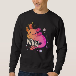NIKKI - Schöner Mädchenname mit bezauberndem AXOLO Sweatshirt