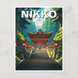 Nikko Japan Travel Postkarte