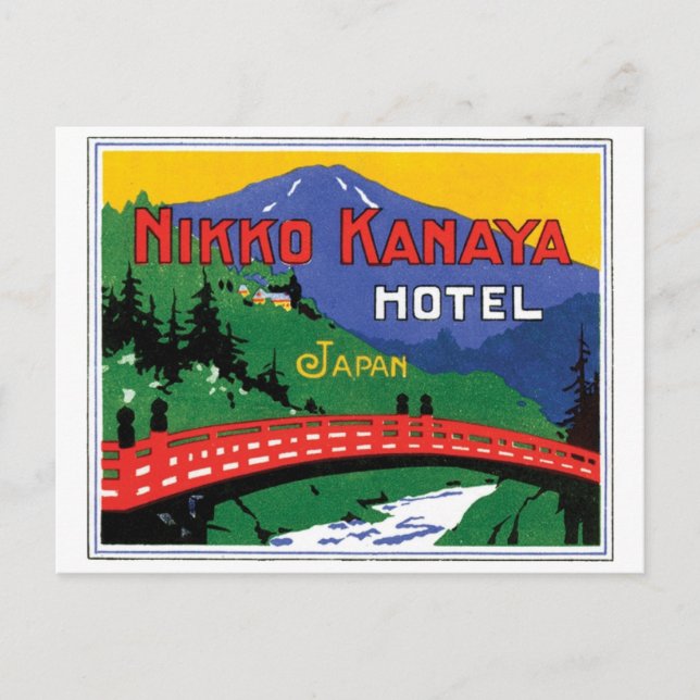 Nikko Kanaya Hotel Japan Postkarte (Vorderseite)