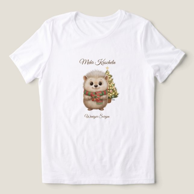 Niko Igel Weihnachten Mehr Kuscheln Tri-Blend Shirt (Design Vorderseite)