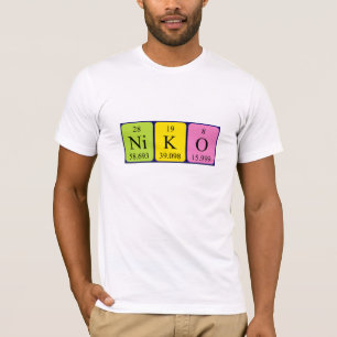 Niko Namen-Shirt periodischer Tabelle T-Shirt