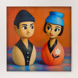 NIKO UND HANA PUZZLE. 20 X 20 INCHES. PUZZLE