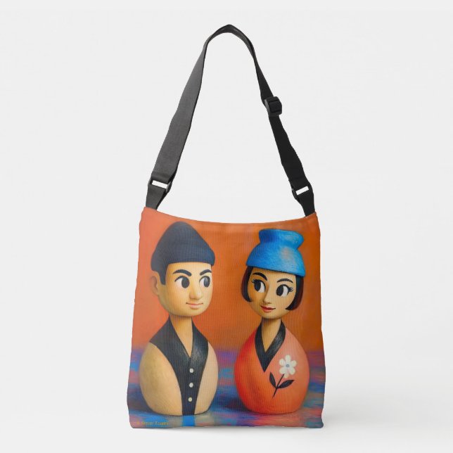 NIKO UND HANA - TRAGETASCHEN MIT LANGEN TRÄGERN (Vorderseite)