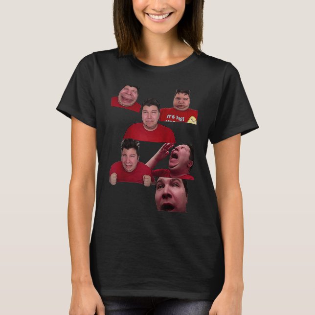 Nikocado Avocado Gesicht Meme Dicker Parodie Fast  T-Shirt (Vorderseite)