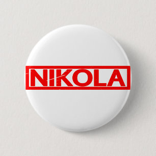 Nikola Briefmarke Button