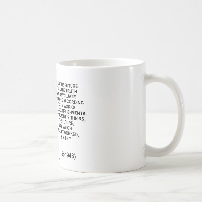 Nikola gelassener Tesla die Zukunft sagen dem Tasse (Rechts)