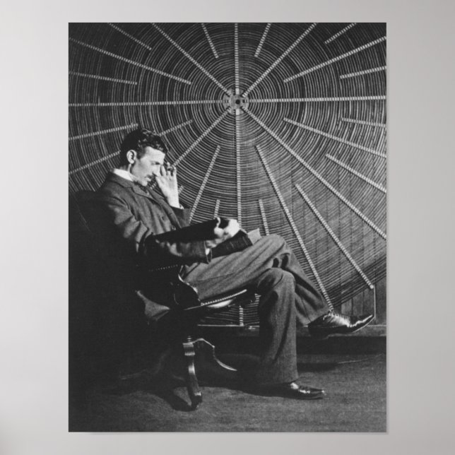 Nikola Tesla,1896 Poster (Vorne)