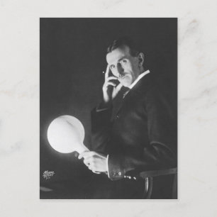 Nikola Tesla, 1898. Postkarte