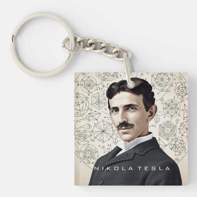 Nikola Tesla - 369 Key for the Universe Schlüsselanhänger (Vorderseite)