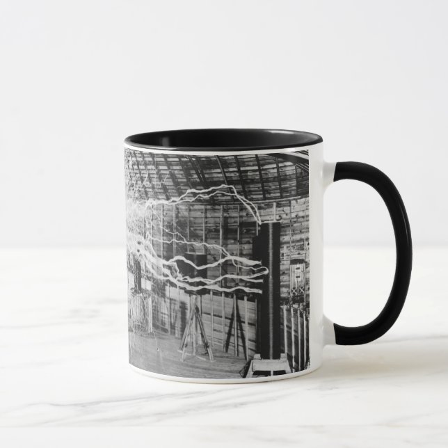 Nikola Tesla Blitz-Erfinder-Tasse Tasse (Rechts)