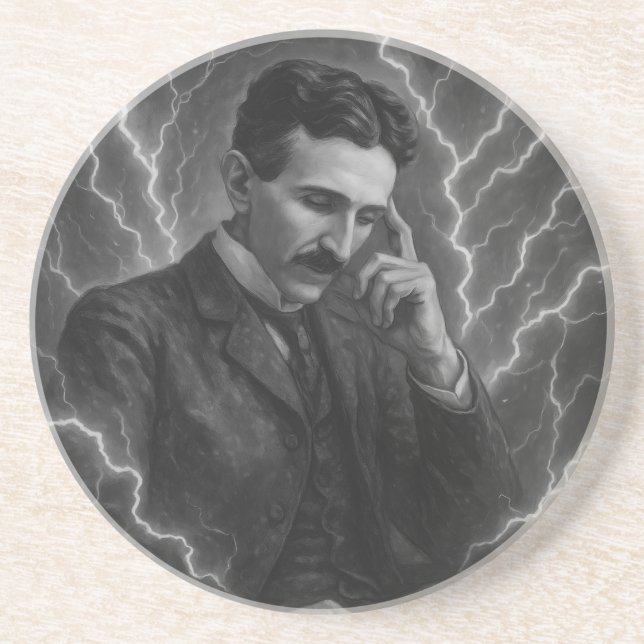 Nikola Tesla - Blitzende Untersetzer (Vorne)