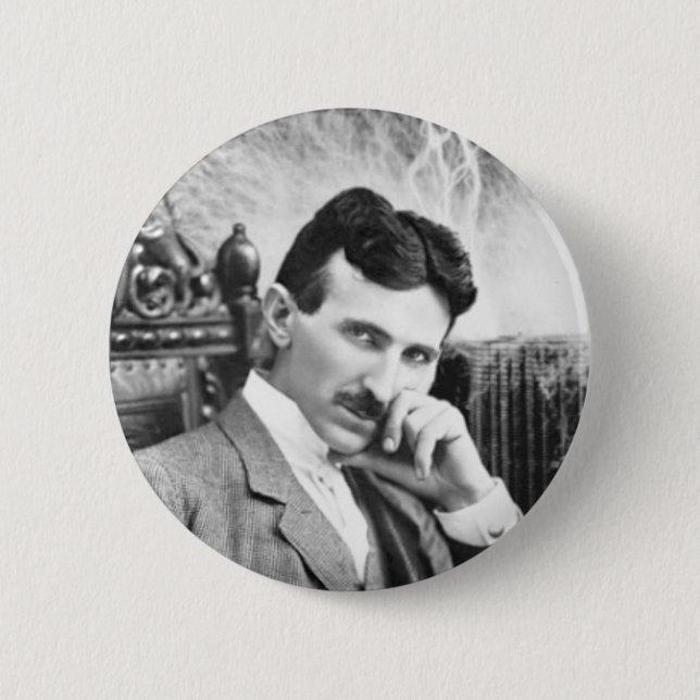 Nikola Tesla Button (Vorderseite)