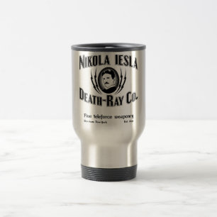 Nikola Tesla Death-Ray Co. Reisebecher