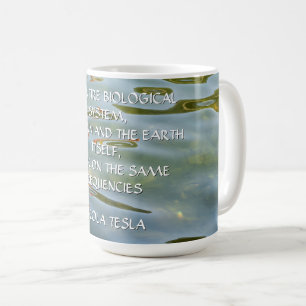 Nikola-Tesla-Frequenzzitat – Wasserwelle Kaffeetasse