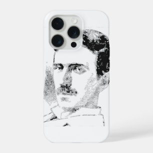Nikola Tesla Gesicht iPhone 15 Pro Hülle