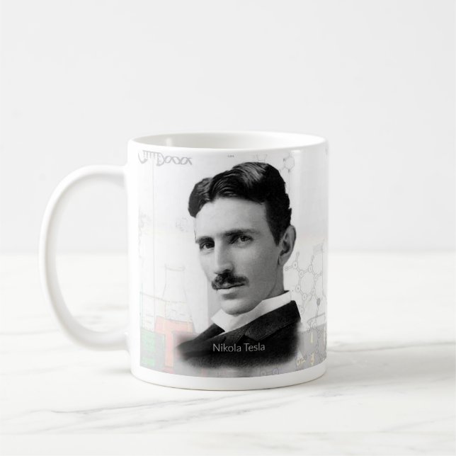 Nikola Tesla historische Tasse (Links)