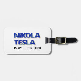 Nikola Tesla ist mein Superheld Gepäckanhänger