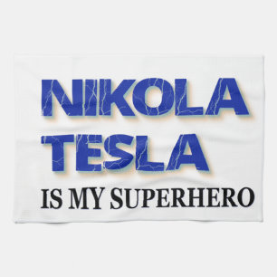 Nikola Tesla ist mein Superheld Handtuch