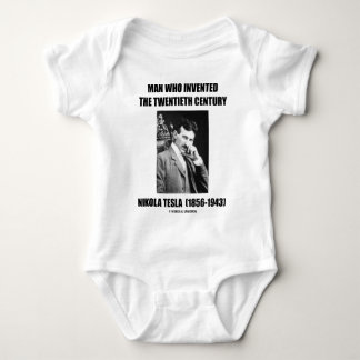 Nikola Tesla Man Wer das 20. Jahrhundert erfunden Baby Strampler