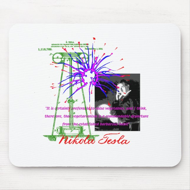 Nikola Tesla Mousepad (Vorne)