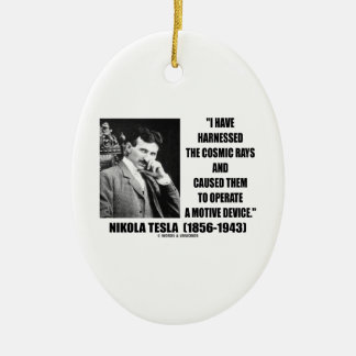 Nikola Tesla nutzte das kosmische Rays-Gerät Keramik Ornament
