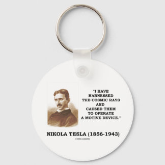 Nikola Tesla nutzte kosmische Rays-Motive Schlüsselanhänger