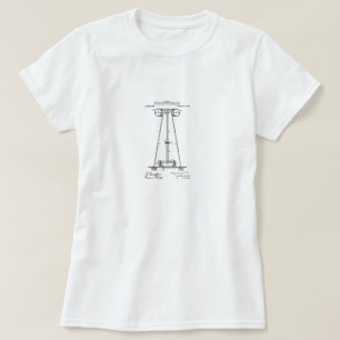 Nikola Tesla-Patent-Spitze T-Shirt