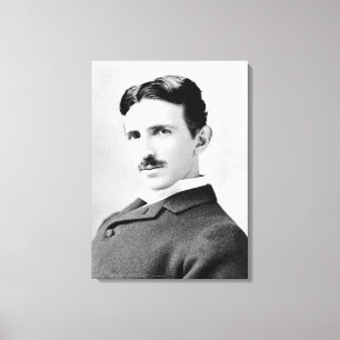 Nikola Tesla Portrait Leinwanddruck