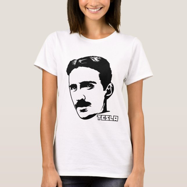 Nikola Tesla Portrait T - Shirt (Vorderseite)